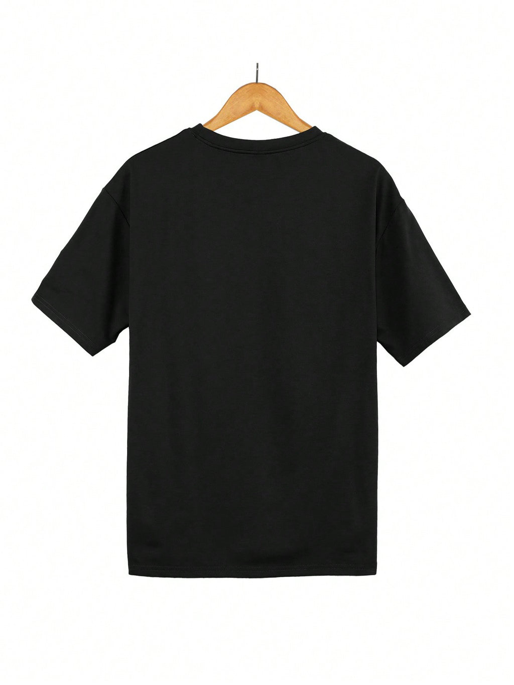Men's Casual Loose Short Sleeve T-Shirt With Printed Text