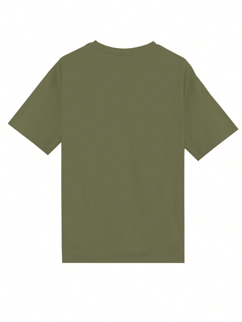 Men's Casual Loose Short Sleeve T-Shirt With Printed Text