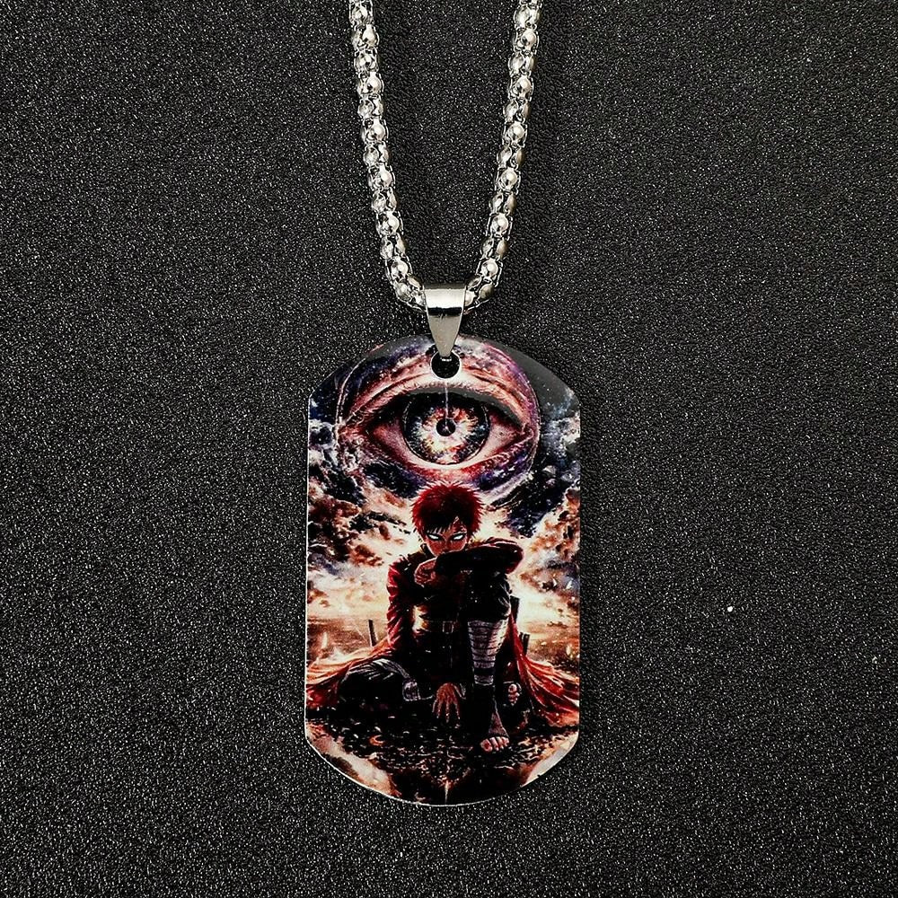 1pc Fashionable Hot-Blooded Cartoon Anime Naruto, Hatake Kakashi, Uzumaki Naruto Personalized Stainless Steel Pendant Necklace