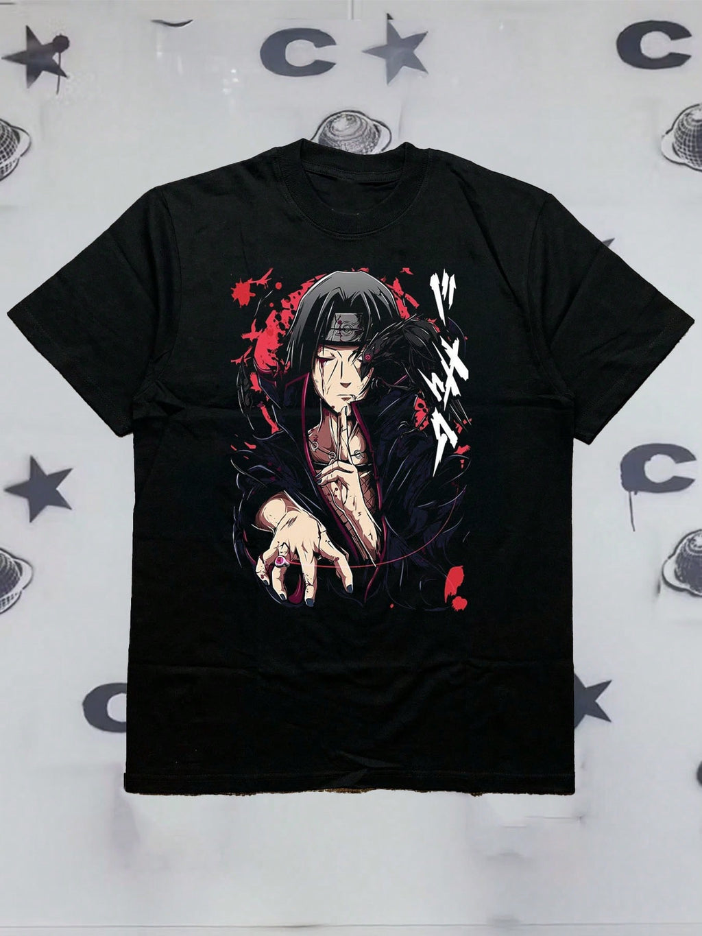 Men's Quick - Dry Outdoor Anime Print Sports T - Shirt
