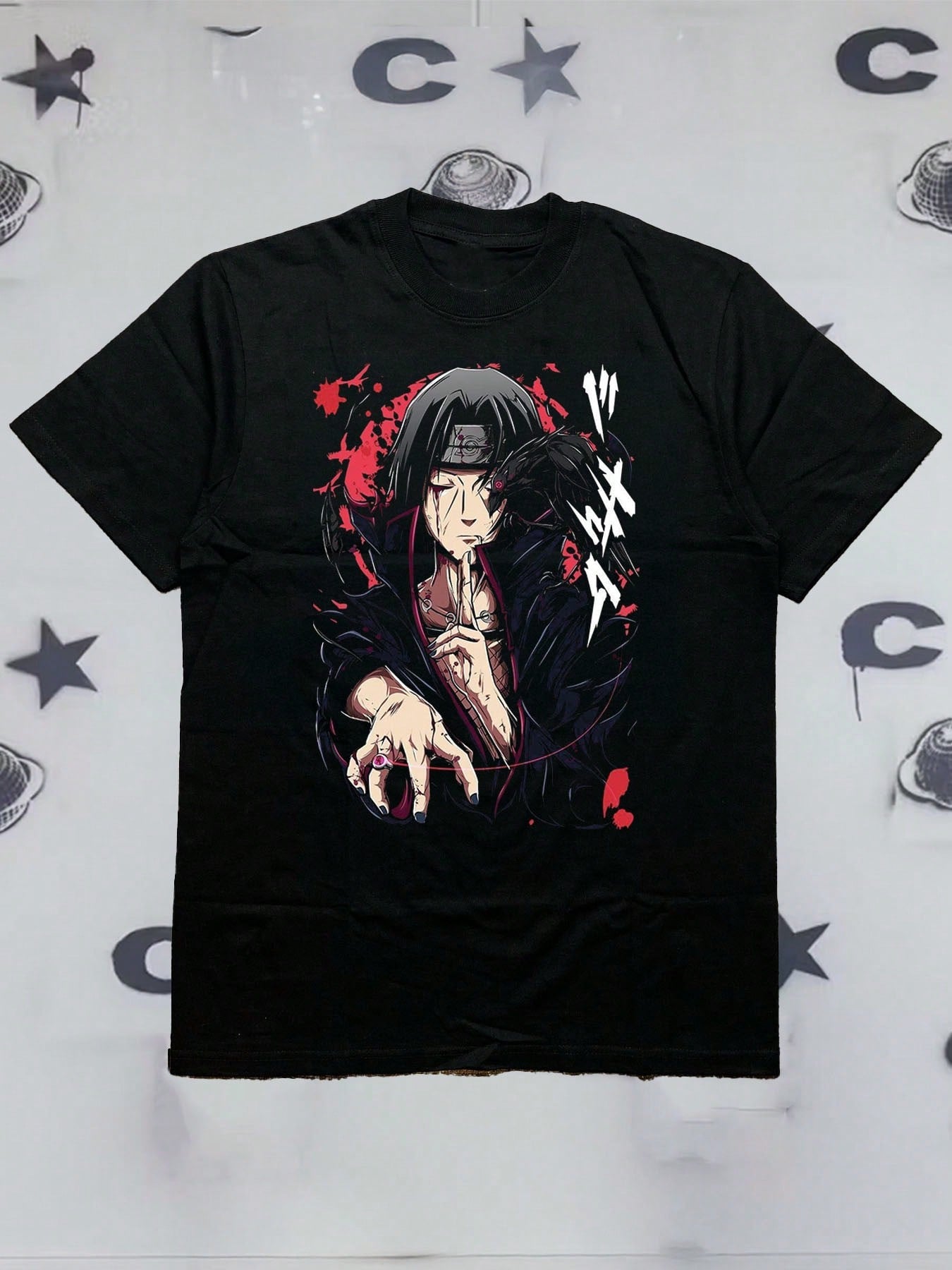 Men's Quick - Dry Outdoor Anime Print Sports T - Shirt
