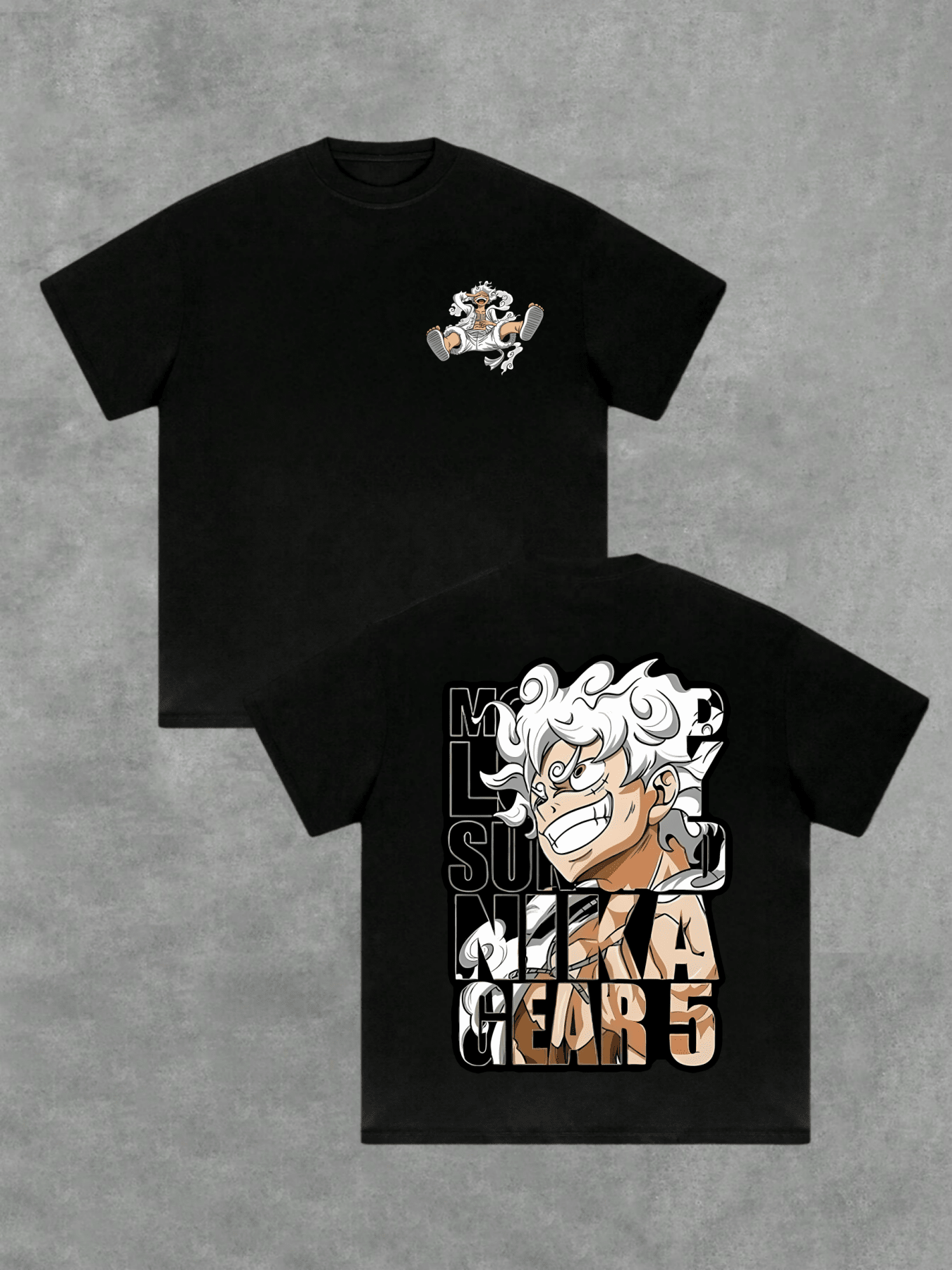220g Men 1Pcs Casual Comfortable 100% Cotton Double - Sided Digital Printing T - Shirt With One Piece Anime Style