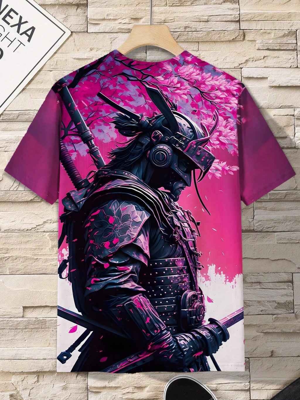 3D Digital Printed Japanese Samurai Graphic Men's T-Shirt