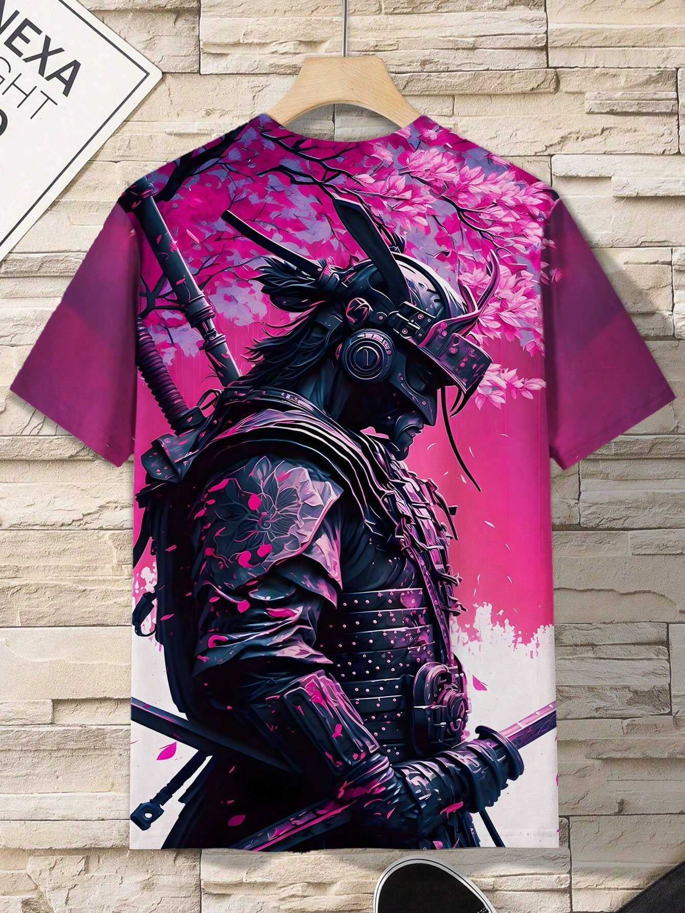 3D Digital Printed Japanese Samurai Graphic Men's T-Shirt
