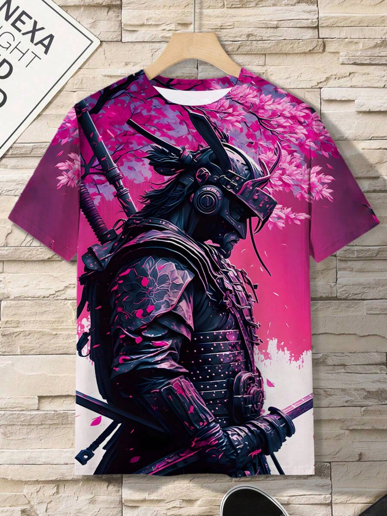 3D Digital Printed Japanese Samurai Graphic Men's T-Shirt