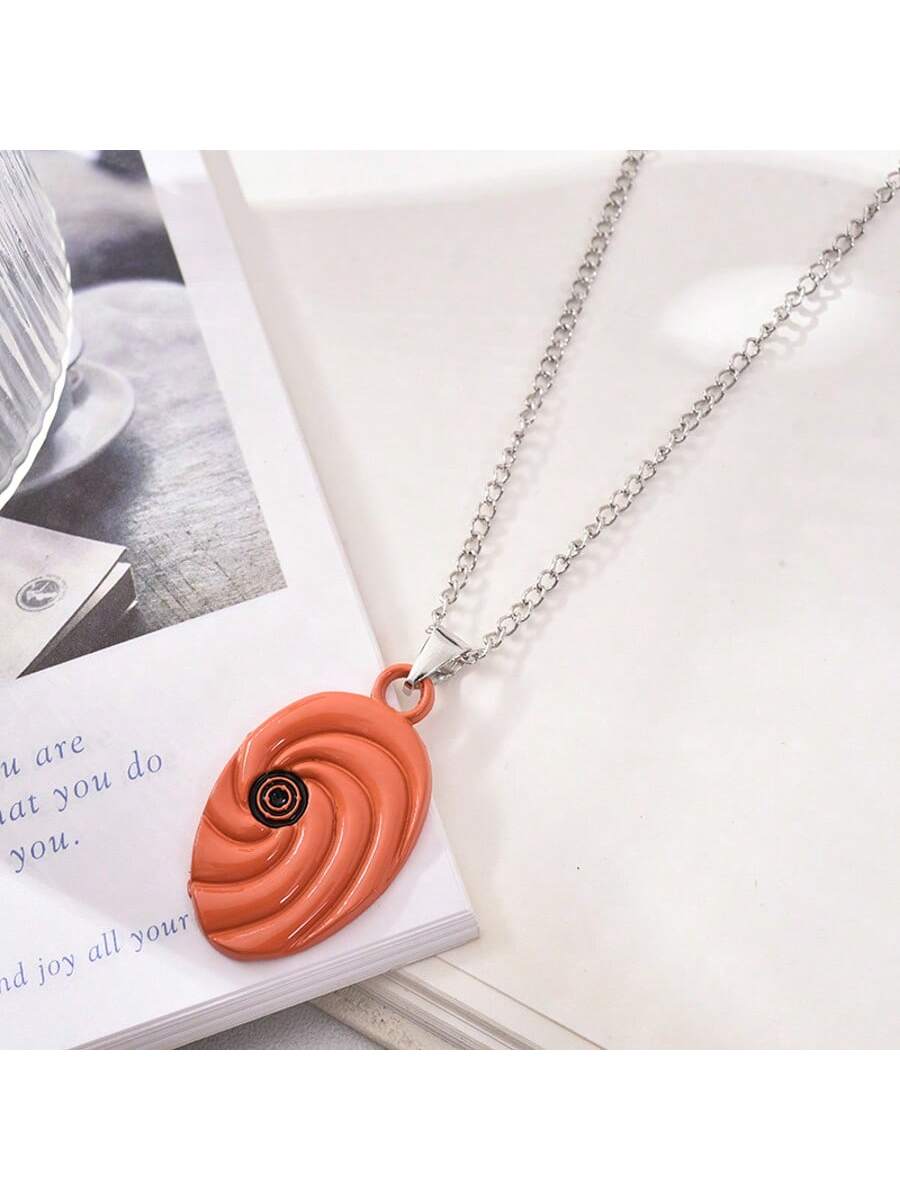 1pc Personalized Fashion Hot-Blooded Cartoon Anime Naruto Weapon Pendant Necklace, Personalized Hip-Hop Kunai, Shuriken Necklace, Suitable For Daily Wear Or As A Gift