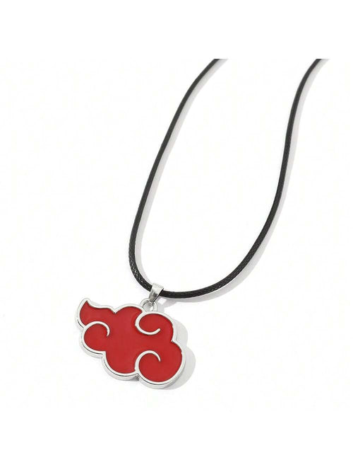 1pc Personalized Fashion Hot-Blooded Cartoon Anime Naruto Metal Pendant Necklace, Hip-Hop Konoha Ninja Logo Necklace, Suitable For Daily Wear Or As A Gift
