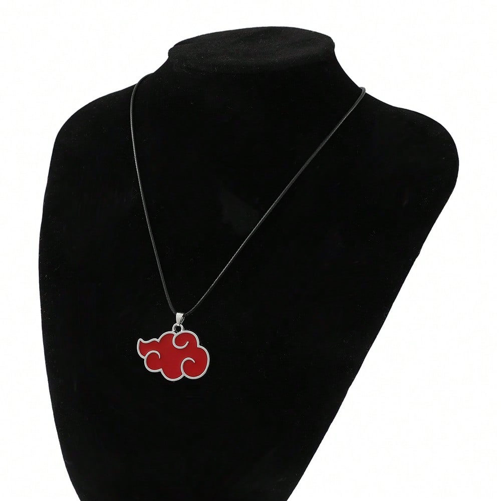 1pc Personalized Fashion Hot-Blooded Cartoon Anime Naruto Metal Pendant Necklace, Hip-Hop Konoha Ninja Logo Necklace, Suitable For Daily Wear Or As A Gift