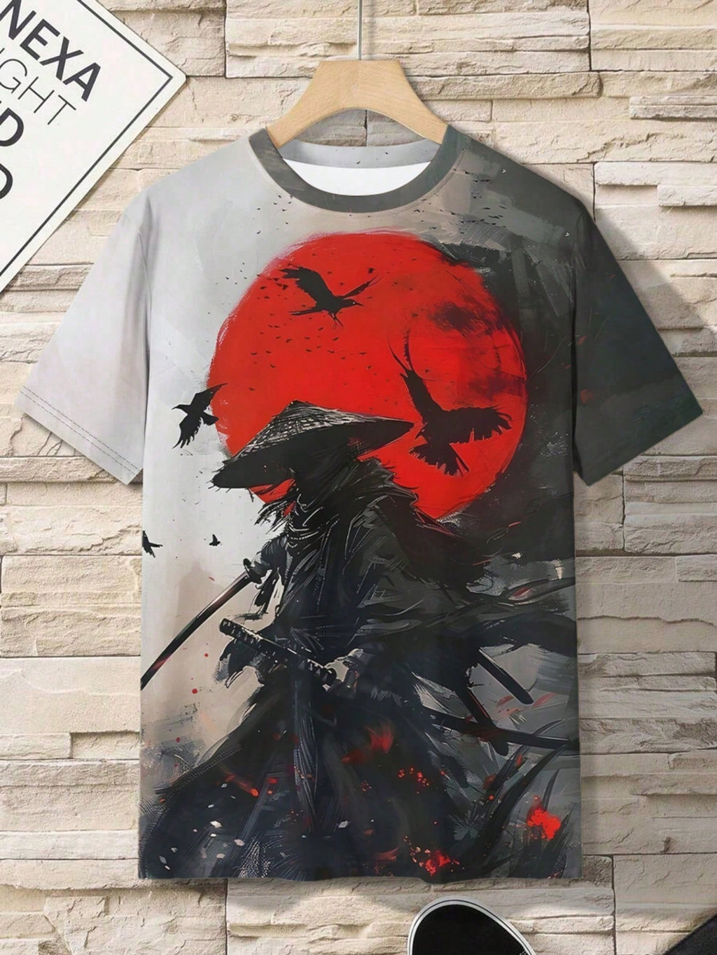3D Digital Printed Japanese Samurai Graphic Men's T-Shirt