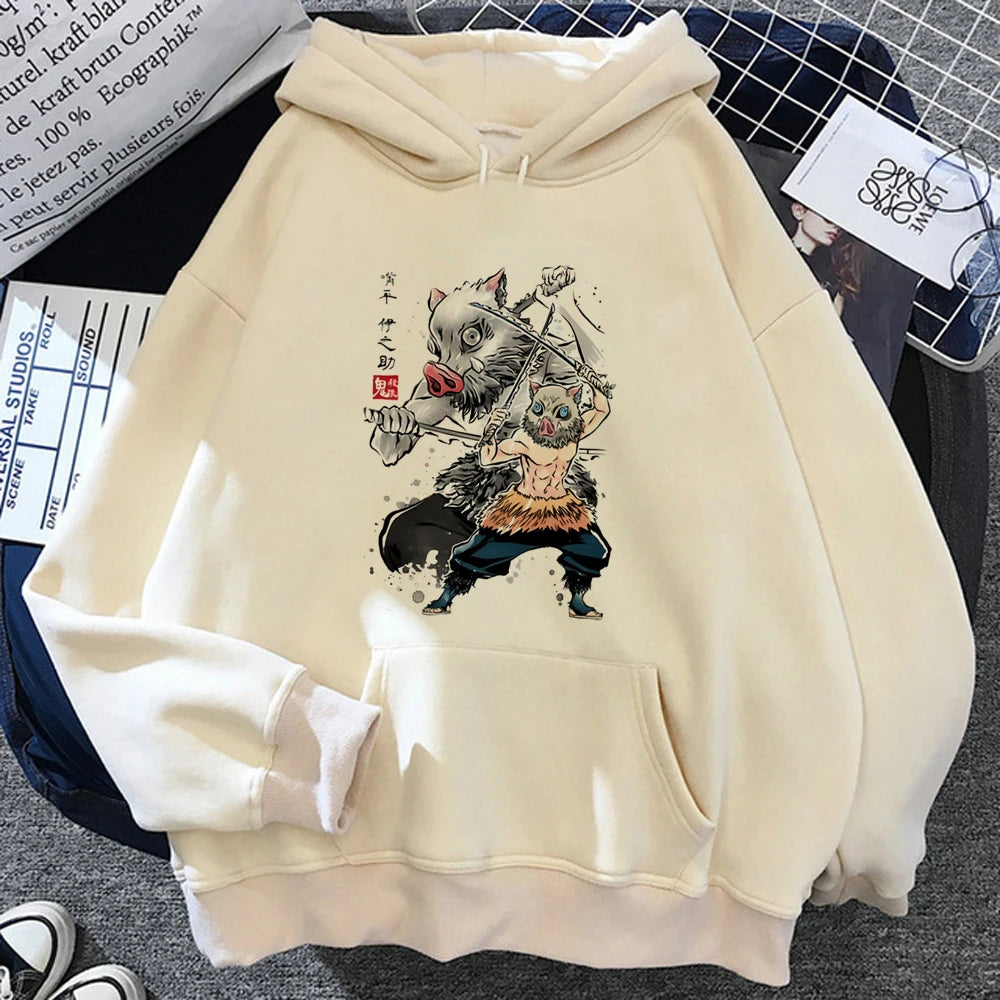 Demon Slayer Pullover Hoodie Muichiro Tokito Graphic Print Anime Clothing Hoodies Tracksuit Unisex Classic Simple