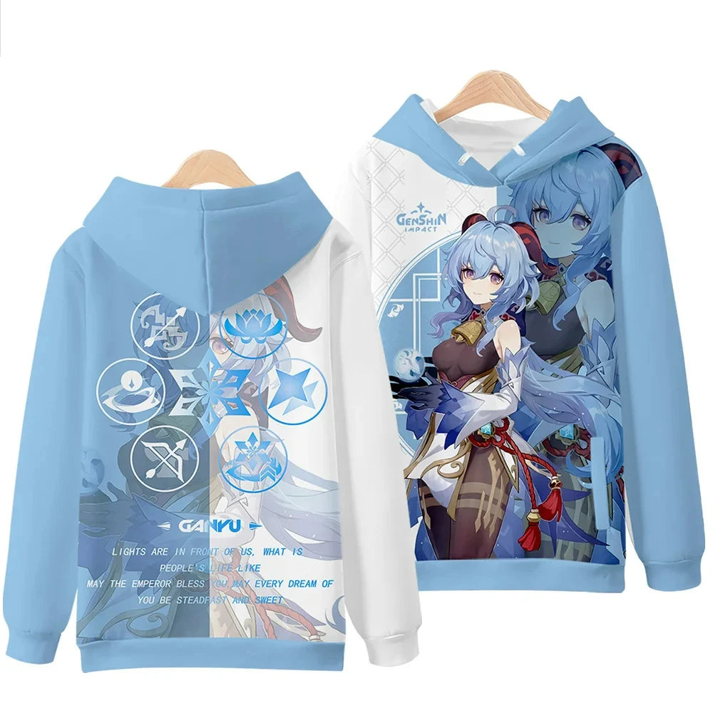 Genshin Impact 3D Printing Men/Women Autumn Fashion Game Hoodies Sweatshirt Long Sleeves Pollover