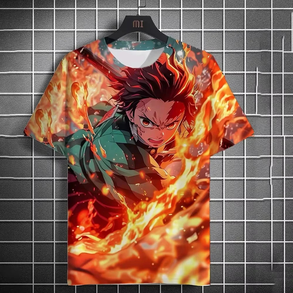 Demon Slayer Short Sleeve Summer Fashion Trend T-shirt