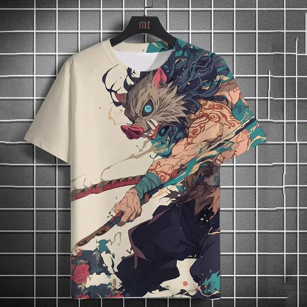 Demon Slayer Short Sleeve Summer Fashion Trend T-shirt