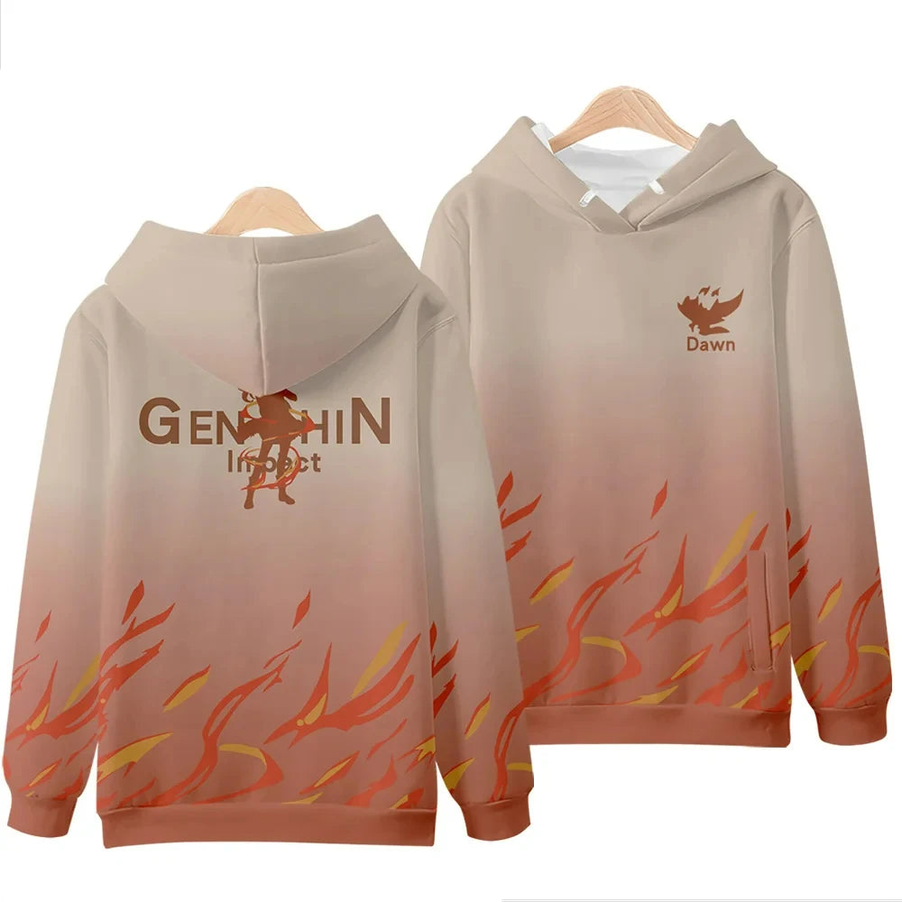 Genshin Impact 3D Printing Men/Women Autumn Fashion Game Hoodies Sweatshirt Long Sleeves Pollover