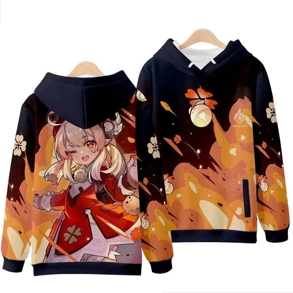 Genshin Impact 3D Printing Men/Women Autumn Fashion Game Hoodies Sweatshirt Long Sleeves Pollover
