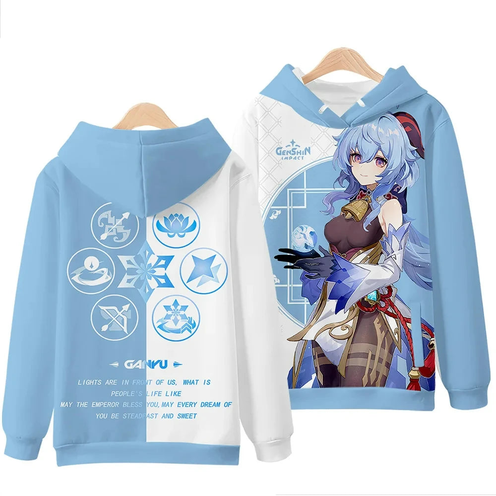 Genshin Impact 3D Printing Men/Women Autumn Fashion Game Hoodies Sweatshirt Long Sleeves Pollover