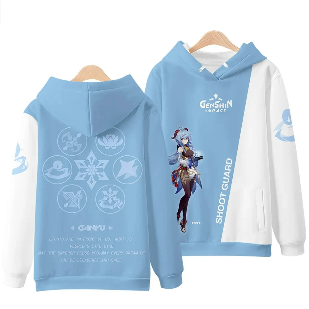 Genshin Impact 3D Printing Men/Women Autumn Fashion Game Hoodies Sweatshirt Long Sleeves Pollover
